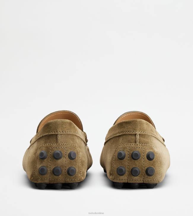 Tod\'s 8NXV716 zelená/šedá muži gommino bublina v semišu