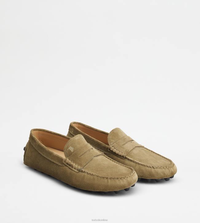Tod\'s 8NXV716 zelená/šedá muži gommino bublina v semišu
