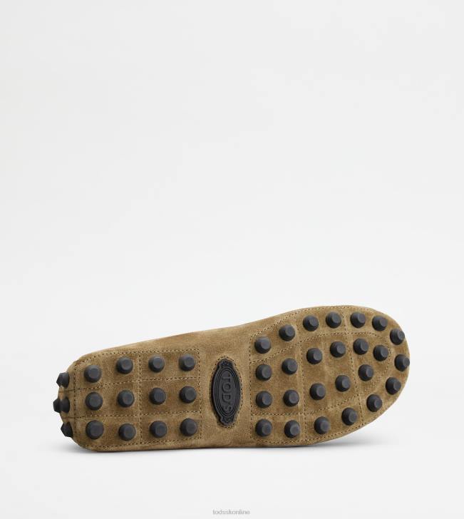 Tod\'s 8NXV716 zelená/šedá muži gommino bublina v semišu