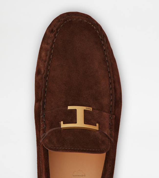 Tod\'s 8NXV718 hnedá/béžová muži t nadčasová gommino bublina v semišovej úprave
