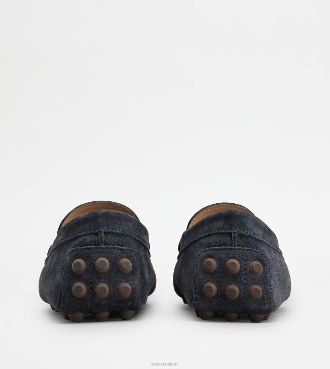 Tod\'s 8NXV719 modrá/hnedá muži t nadčasová gommino bublina v semišovej úprave