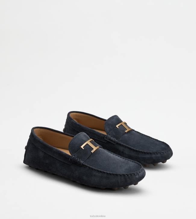 Tod\'s 8NXV719 modrá/hnedá muži t nadčasová gommino bublina v semišovej úprave