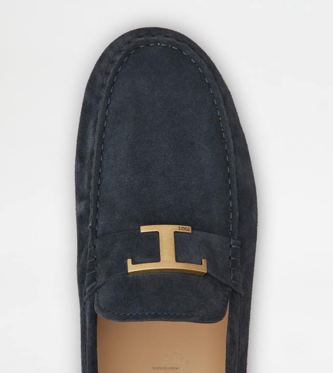 Tod\'s 8NXV719 modrá/hnedá muži t nadčasová gommino bublina v semišovej úprave