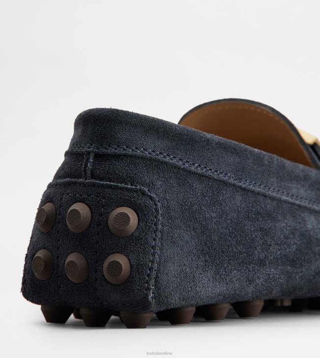 Tod\'s 8NXV719 modrá/hnedá muži t nadčasová gommino bublina v semišovej úprave