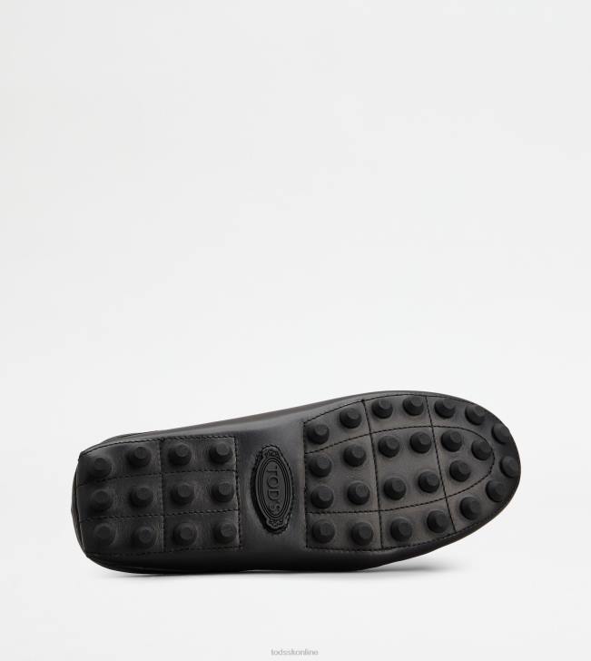 Tod\'s 8NXV721 čierna muži gommino bublinkové mules v koži