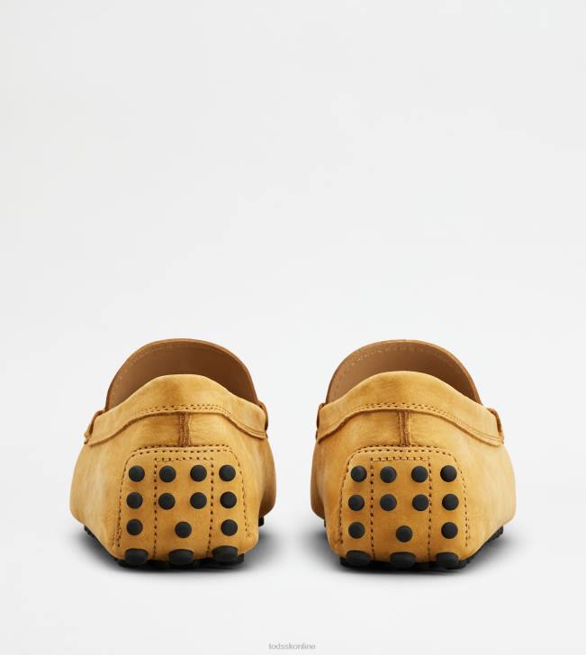 Tod\'s 8NXV722 žltá muži gommino vodičské topánky z nubuku