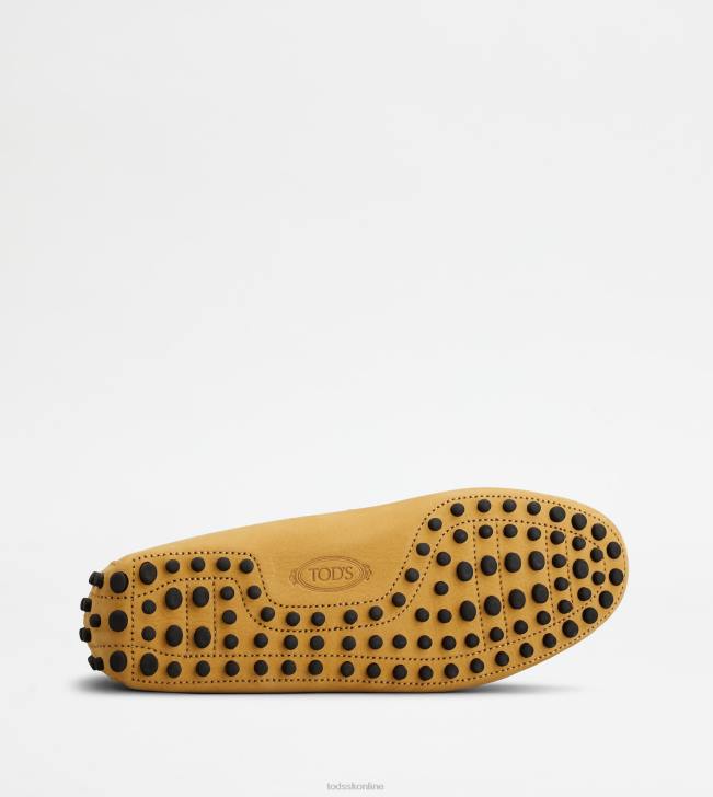 Tod\'s 8NXV725 žltá muži gommino vodičské topánky z nubuku