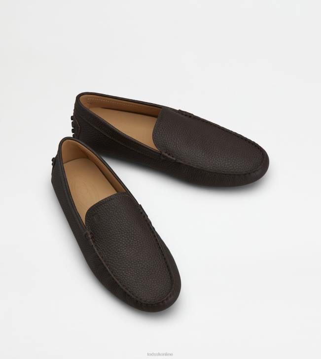 Tod\'s 8NXV728 hnedá muži gommino vodičské topánky v koži