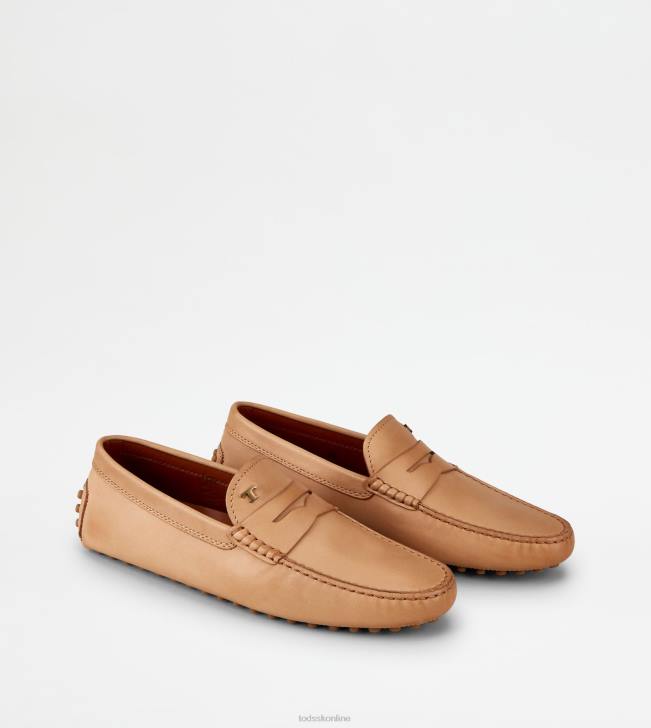 Tod\'s 8NXV729 béžová muži gommino vodičské topánky v koži
