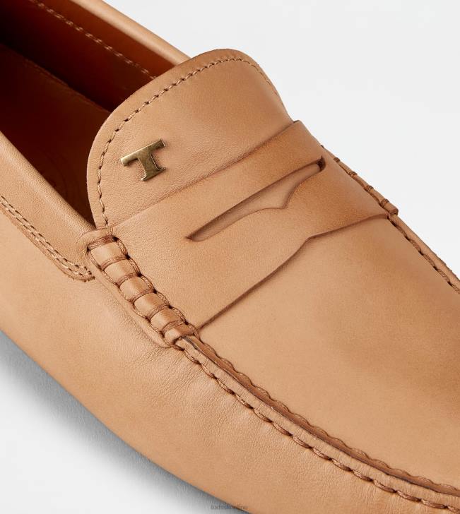 Tod\'s 8NXV729 béžová muži gommino vodičské topánky v koži