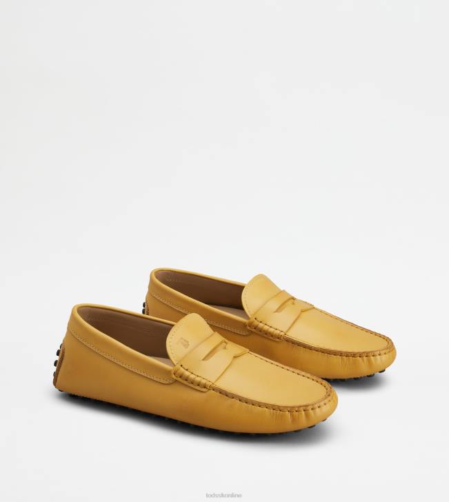 Tod\'s 8NXV731 žltá muži gommino vodičské topánky v koži