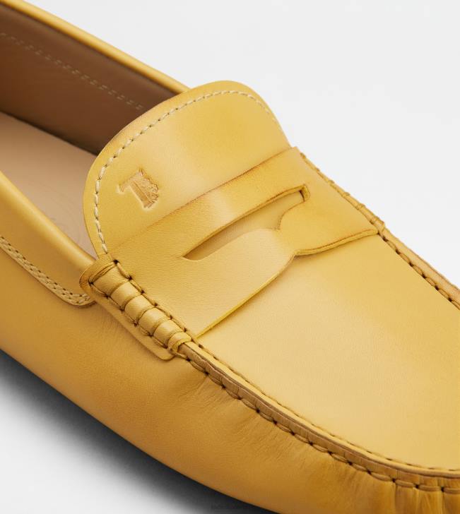 Tod\'s 8NXV731 žltá muži gommino vodičské topánky v koži