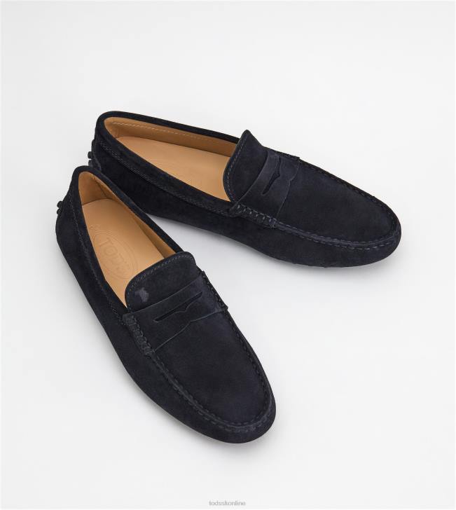 Tod\'s 8NXV739 čierna muži gommino vodičské topánky zo semišu