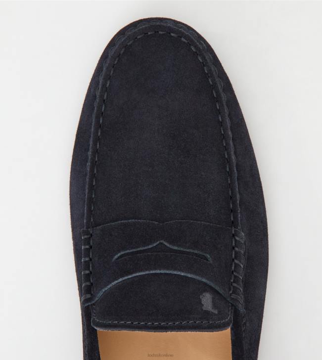 Tod\'s 8NXV739 čierna muži gommino vodičské topánky zo semišu