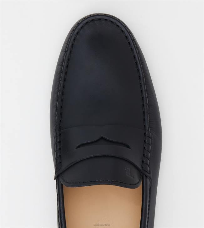 Tod\'s 8NXV740 čierna muži gommino vodičské topánky v koži