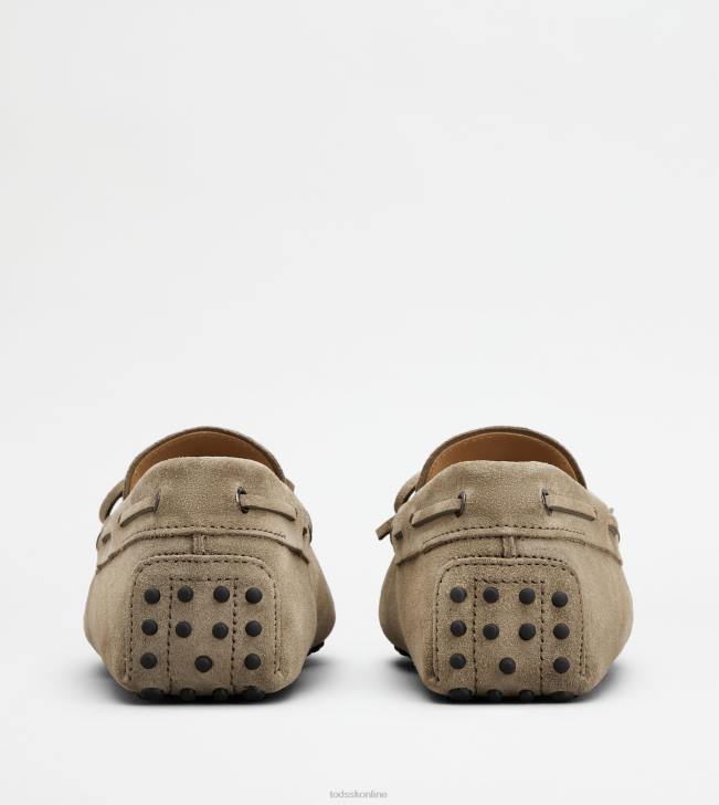 Tod\'s 8NXV741 béžová muži gommino vodičské topánky zo semišu