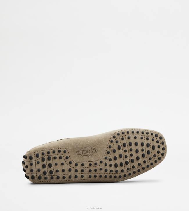 Tod\'s 8NXV741 béžová muži gommino vodičské topánky zo semišu