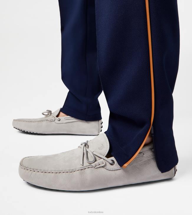 Tod\'s 8NXV745 sivá muži gommino vodičské topánky z nubuku