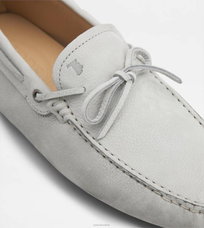 Tod\'s 8NXV745 sivá muži gommino vodičské topánky z nubuku