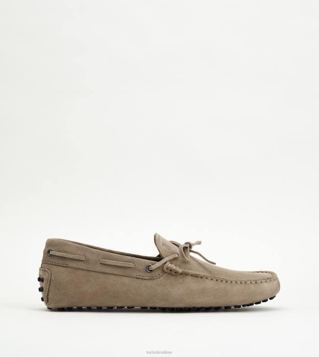Tod\'s 8NXV747 hnedá muži gommino vodičské topánky zo semišu