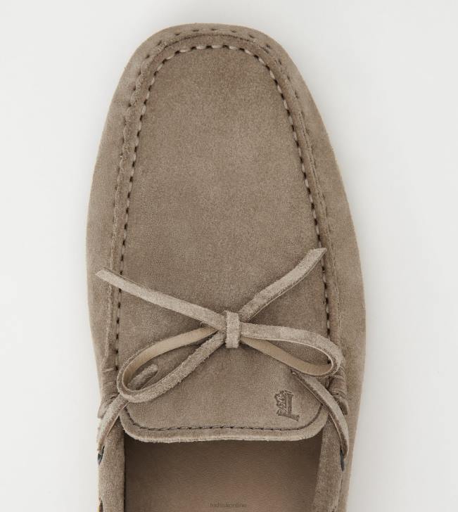Tod\'s 8NXV747 hnedá muži gommino vodičské topánky zo semišu