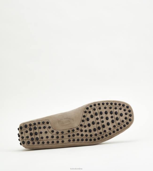 Tod\'s 8NXV747 hnedá muži gommino vodičské topánky zo semišu