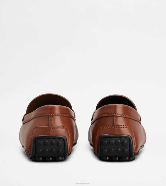 Tod\'s 8NXV751 hnedá muži mestské gommino vodičské topánky v koži