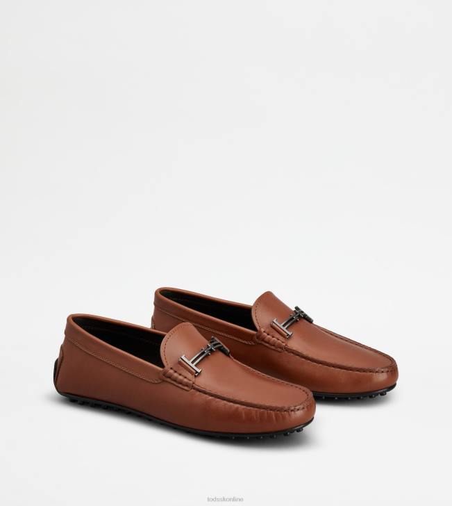 Tod\'s 8NXV751 hnedá muži mestské gommino vodičské topánky v koži
