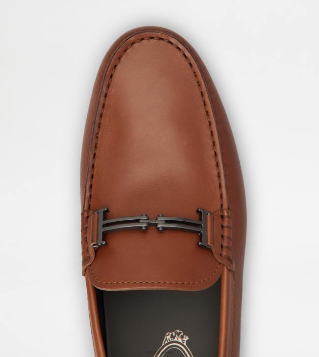 Tod\'s 8NXV751 hnedá muži mestské gommino vodičské topánky v koži
