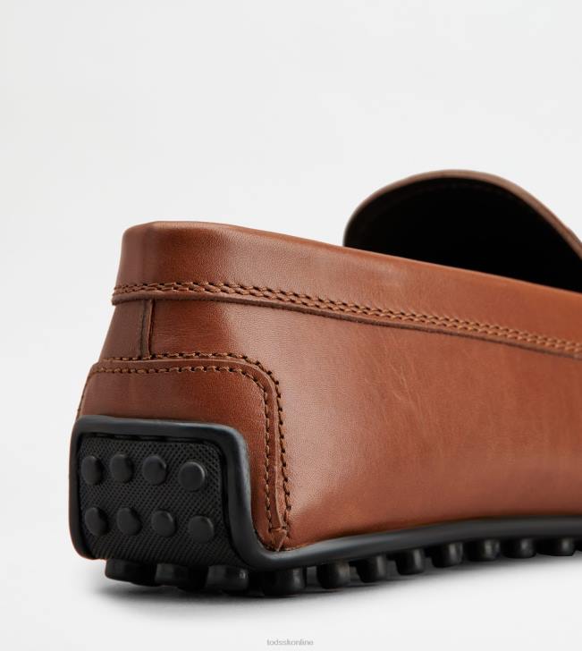 Tod\'s 8NXV751 hnedá muži mestské gommino vodičské topánky v koži