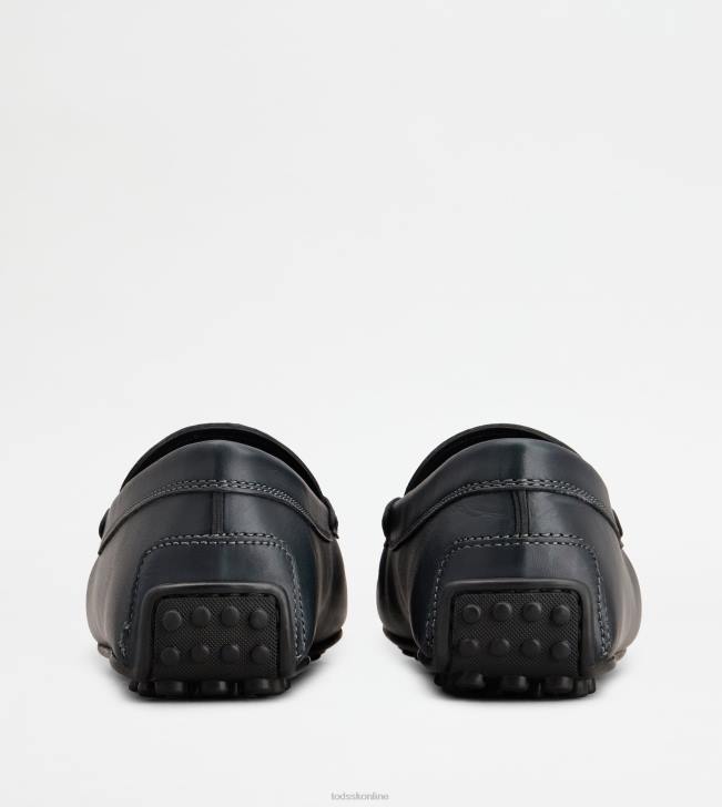 Tod\'s 8NXV752 Modrá muži mestské gommino vodičské topánky v koži