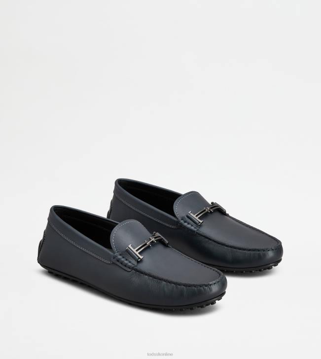 Tod\'s 8NXV752 Modrá muži mestské gommino vodičské topánky v koži