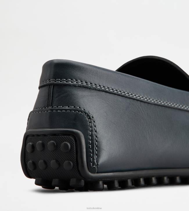 Tod\'s 8NXV752 Modrá muži mestské gommino vodičské topánky v koži