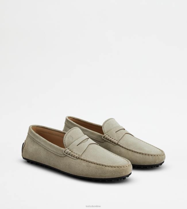 Tod\'s 8NXV753 béžová muži mestské gommino vodičské topánky v semišovej úprave