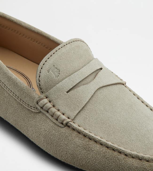 Tod\'s 8NXV753 béžová muži mestské gommino vodičské topánky v semišovej úprave