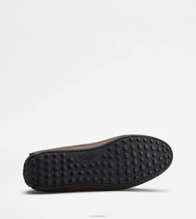 Tod\'s 8NXV754 hnedá muži mestské gommino vodičské topánky v koži