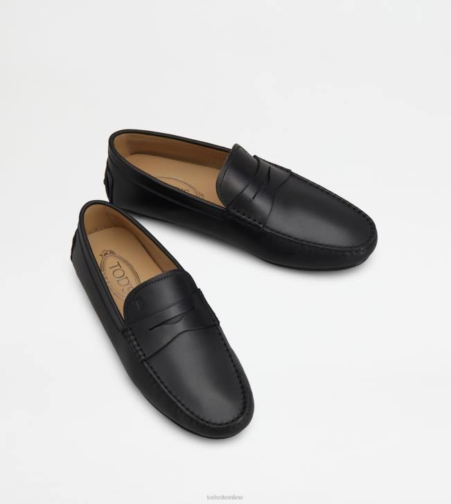 Tod\'s 8NXV757 čierna muži mestské gommino vodičské topánky v koži