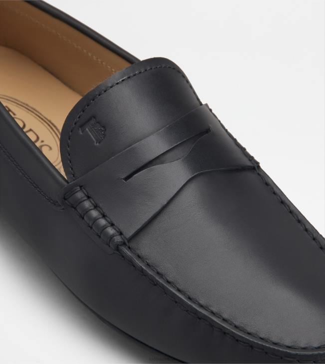 Tod\'s 8NXV757 čierna muži mestské gommino vodičské topánky v koži