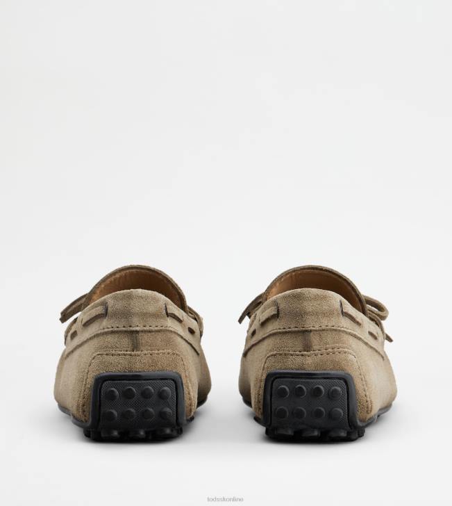Tod\'s 8NXV759 béžová muži mestské gommino vodičské topánky v semišovej úprave