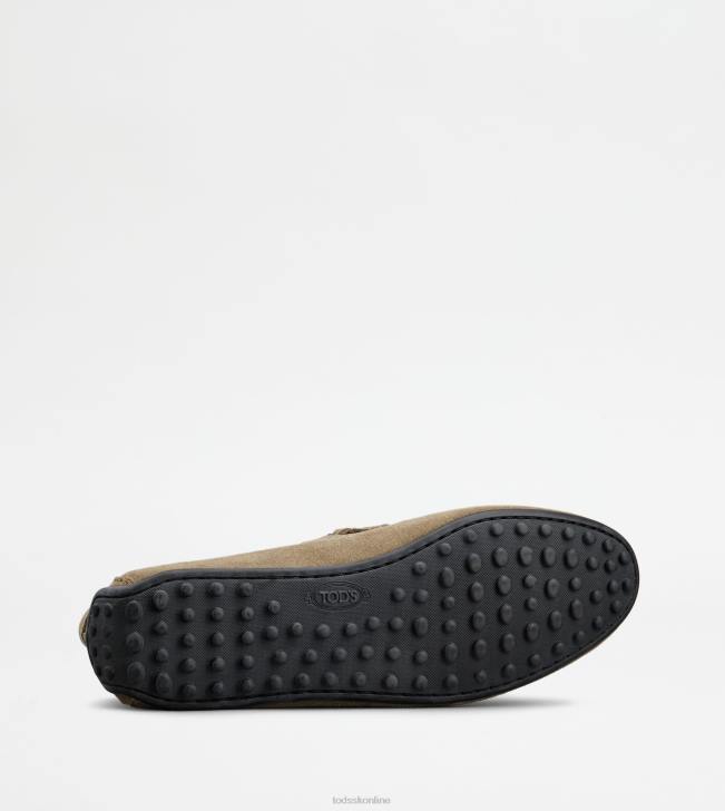 Tod\'s 8NXV759 béžová muži mestské gommino vodičské topánky v semišovej úprave