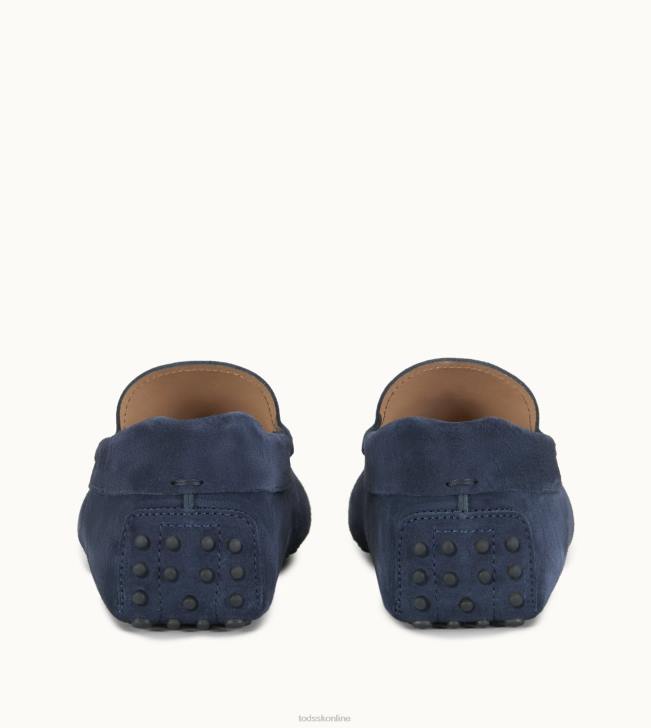Tod\'s 8NXV761 Modrá muži gommino vodičské topánky zo semišu