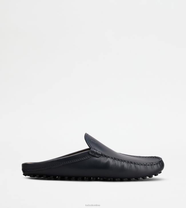 Tod\'s 8NXV762 Modrá muži gommino mule topánky v koži