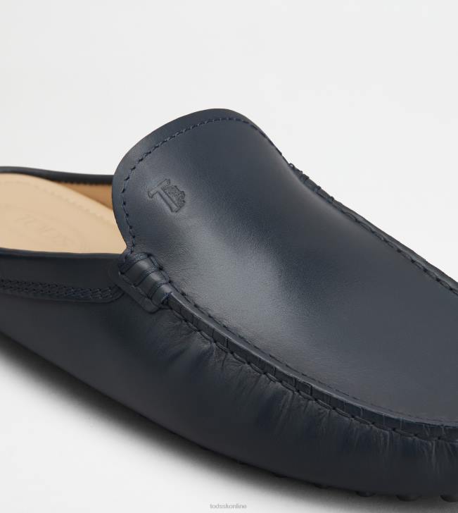 Tod\'s 8NXV762 Modrá muži gommino mule topánky v koži