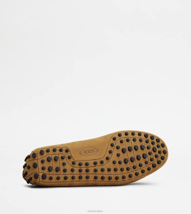 Tod\'s 8NXV763 hnedá muži gommino vodičské topánky z nubuku