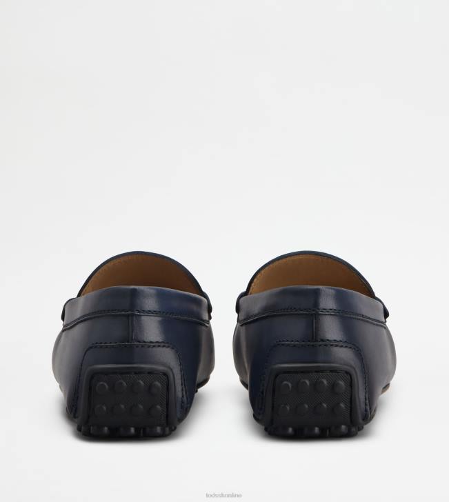 Tod\'s 8NXV766 Modrá muži mestské gommino vodičské topánky v koži