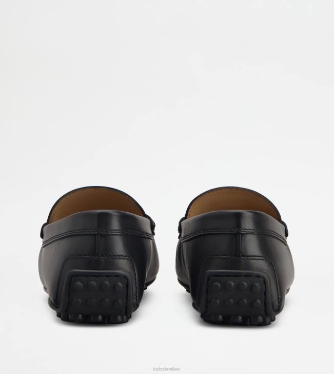Tod\'s 8NXV768 čierna muži mestské gommino vodičské topánky v koži