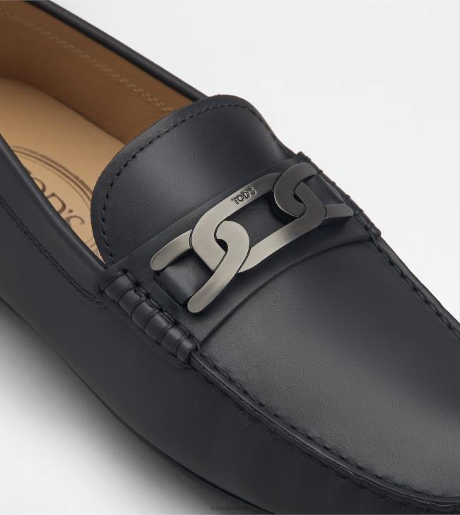 Tod\'s 8NXV768 čierna muži mestské gommino vodičské topánky v koži