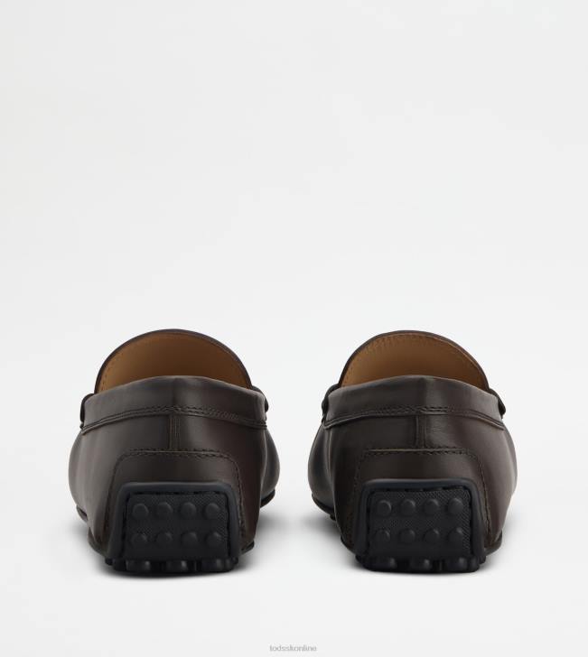 Tod\'s 8NXV769 hnedá muži mestské gommino vodičské topánky v koži