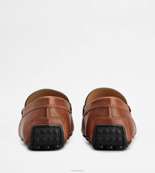 Tod\'s 8NXV770 hnedá muži mestské gommino vodičské topánky v koži