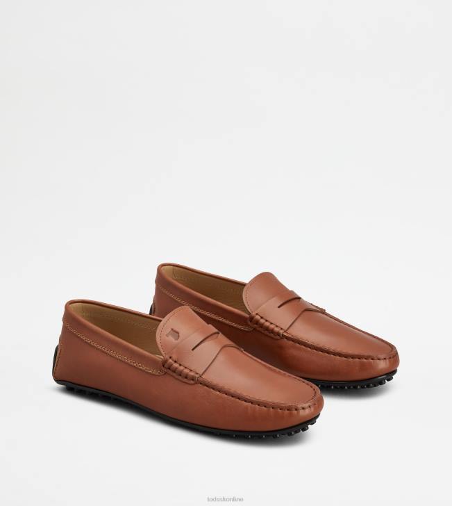 Tod\'s 8NXV770 hnedá muži mestské gommino vodičské topánky v koži